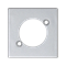 K45 Płytka multimedialna do gniazd XLR (NEUTRIK) aluminium