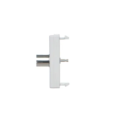 K45/2 Płytka z gniazdem TV żeńskim 22,5x45mm + wkład czysta biel