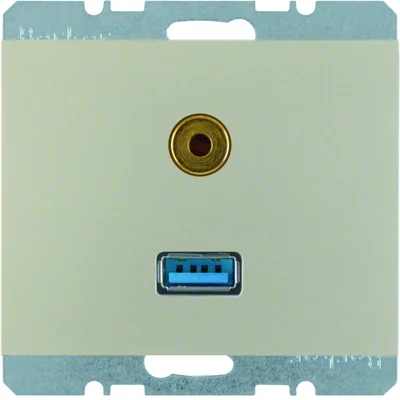 K.5 Gniazdo USB/3,5mm jack stal szlachetna