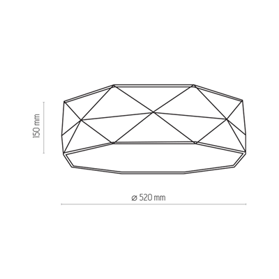 KANTOOR Lampa sufitowa 52 cm biała