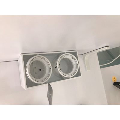 KARDAMOD Lampa sufitowa podwójna biała ekspozycyjna