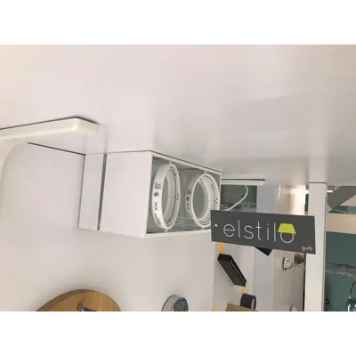 KARDAMOD Lampa sufitowa podwójna biała ekspozycyjna