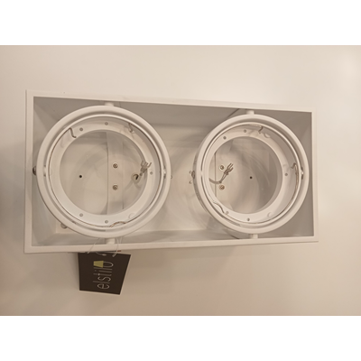 KARDAMOD Lampa sufitowa podwójna biała ekspozycyjna