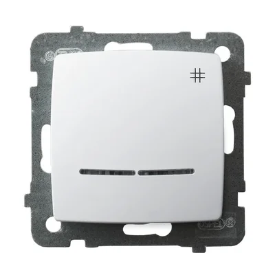 KARO Łącznik krzyżowy z podświetleniem biały, bez ramki