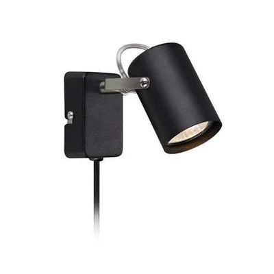 KEY Lampa ścienna czarna