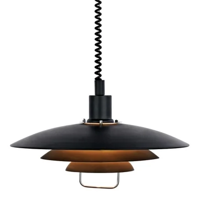 KIRKENES Lampa wisząca czarna