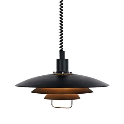 KIRKENES Lampa wisząca czarna