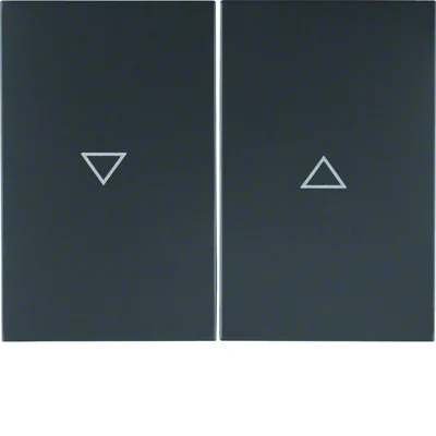 Klawisz podwójny z nadrukiem symbolu "strzałka" antracyt matowy lakierowany