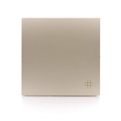 Klawisz pojedynczy do łączników/przycisków, złoty (metalik)