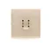 Klawisz pojedynczy z oczkiem do łączników/przycisków podświetlanych, krem