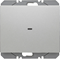 KNX RF QUICKLINK K.5 Przycisk radiowy 1-krotny płaski aluminium lakierowany