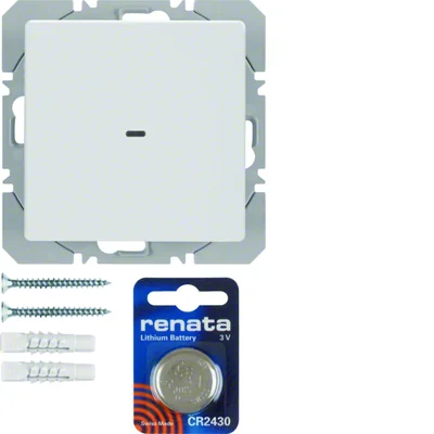 KNX RF QUICKLINK Q.1/Q.3 Przycisk radiowy 1-krotny płaski biały