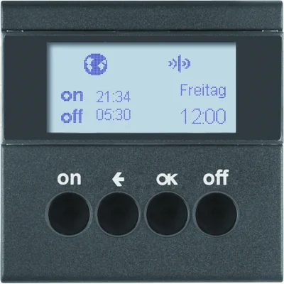 KNX RF QUICKLINK S.1/B.3/B.7 Łącznik czasowy antracytowy matowy