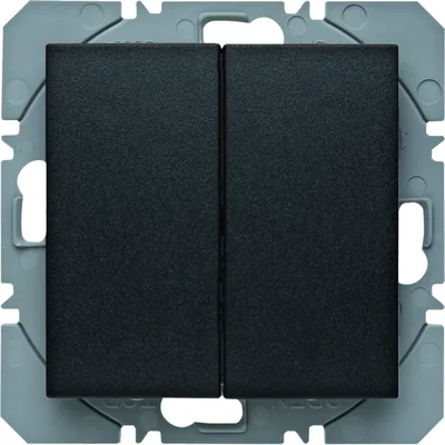 KNX RF QUICKLINK S.1/B.3/B.7 Przycisk 2-krotny płaski antracytowy matowy