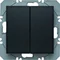 KNX RF QUICKLINK S.1/B.3/B.7 Przycisk 2-krotny płaski antracytowy matowy