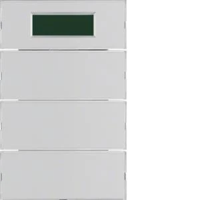 KNX SYSTEM K.1 Przycisk 3-krotny z regulatorem temperatury i wyświetlaczem aluminium