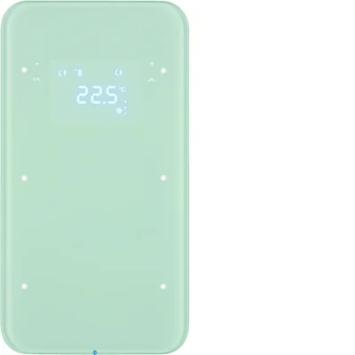 KNX SYSTEM R.1 Sensor dotykowy 2-krotny z regulatorem temperatury szkło biały