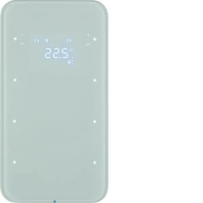 KNX SYSTEM R.1 Sensor dotykowy 3-krotny z regulatorem temperatury szkło biały