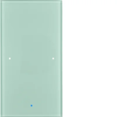 KNX TS Sensor szklany dotykowy 1-krotny komfort szkło aluminium