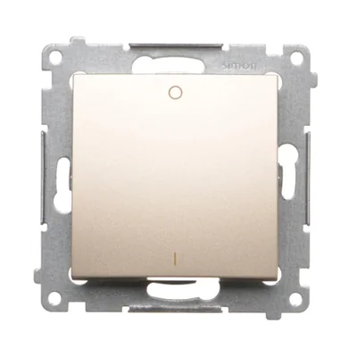 Łącznik dwubiegunowy (moduł) 10A, 250V, szybkozłącza, złoty (metalik)