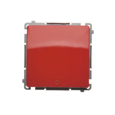 Łącznik dwubiegunowy (moduł) 230V, czerwony