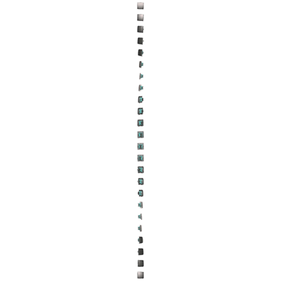 Łącznik dwubiegunowy (moduł) 230V, inox metalik
