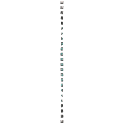 Łącznik dwubiegunowy z podświetleniem (moduł) 230V, inox metalik
