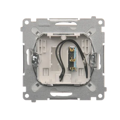 Łącznik hotelowy z podświetleniem 10A (moduł) biały