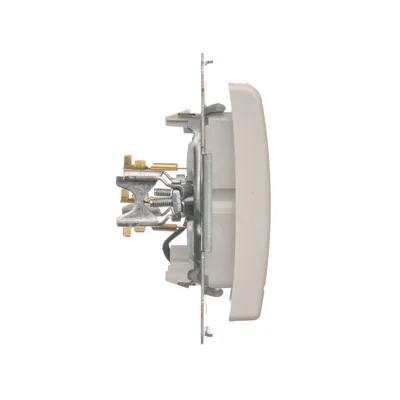 Łącznik hotelowy z podświetleniem 10A (moduł) biały