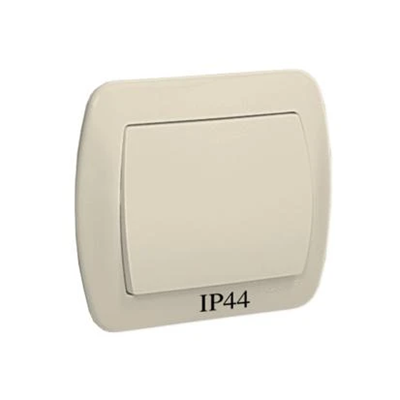 Łącznik jednobiegunowy 230V, beżowy