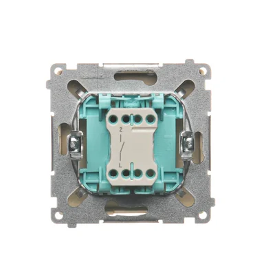 Łącznik jednobiegunowy (moduł) 10A 250V zaciski śrubowe beż