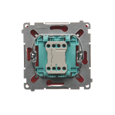 Łącznik jednobiegunowy (moduł) 10A 250V zaciski śrubowe czerwony