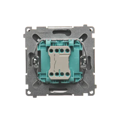 Łącznik jednobiegunowy (moduł) 10A 250V zaciski śrubowe inox (metalik)