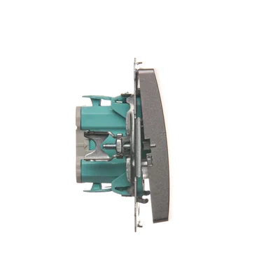 Łącznik jednobiegunowy (moduł) 10A 250V zaciski śrubowe inox (metalik)