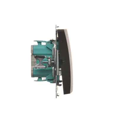 Łącznik jednobiegunowy (moduł) 10AX 230V zaciski śrubowa czekoladowy