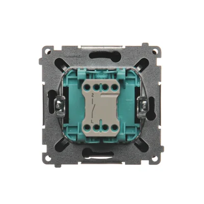 Łącznik jednobiegunowy (moduł) 10AX 230V zaciski śrubowa czekoladowy