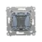 Łącznik jednobiegunowy (moduł) 16A 250V zaciski śrubowe srebrny (metalik)