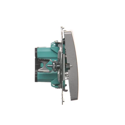 Łącznik jednobiegunowy (moduł) 16AX 230V zaciski śrubowe srebrny mat