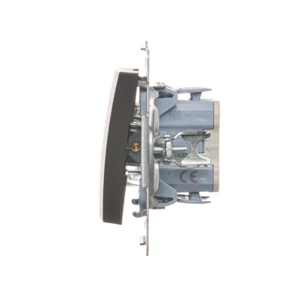 Łącznik jednobiegunowy (moduł) 230V, brąz matowy metalik