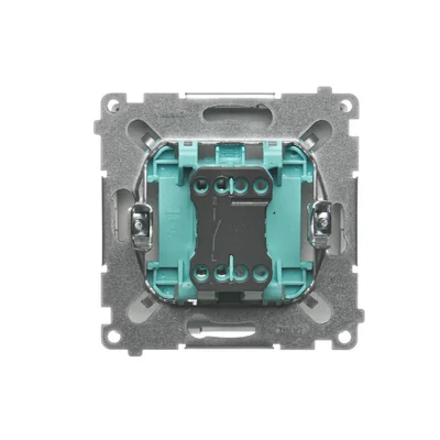 Łącznik jednobiegunowy (moduł) 230V, satyna metalik