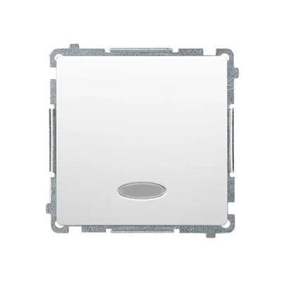 Łącznik jednobiegunowy (moduł) z sygnalizacją załączenia 10A 250V zaciski śrubowe biały