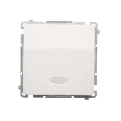 Łącznik jednobiegunowy (moduł) z sygnalizacją załączenia 10A 250V zaciski śrubowe biały