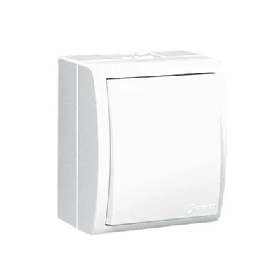 Łącznik jednobiegunowy z podświetleniem, 230V, biały