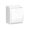 Łącznik jednobiegunowy z podświetleniem, 230V, biały