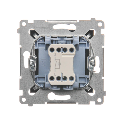Łącznik jednobiegunowy z podświetleniem LED (moduł) 230V, brąz matowy metalik
