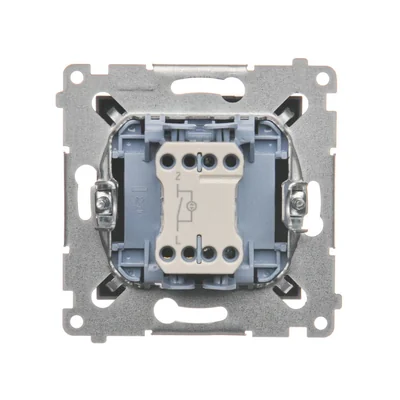 Łącznik jednobiegunowy z podświetleniem LED (moduł) 230V, brąz matowy metalik