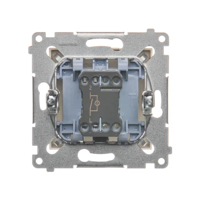Łącznik jednobiegunowy z podświetleniem LED (moduł) 230V, krem