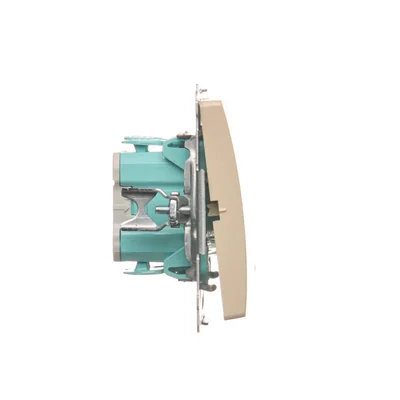 Łącznik jednobiegunowy z podświetleniem (moduł) 10A 250V beż