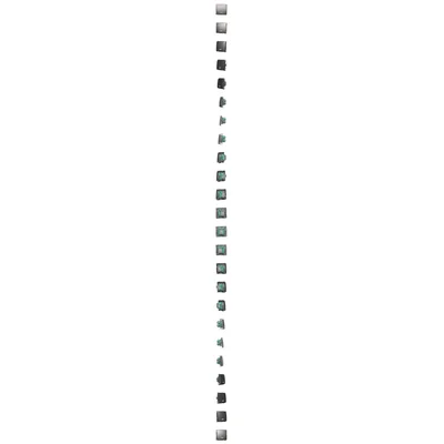 Łącznik jednobiegunowy z podświetleniem (moduł) 230V, inox metalik