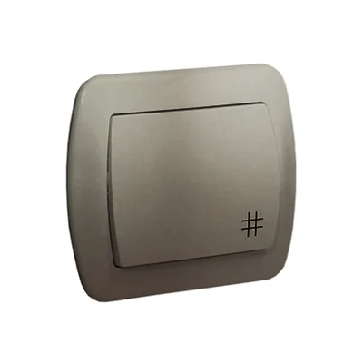 Łącznik krzyżowy 10A 250V zaciski śrubowe satyna (metalik)